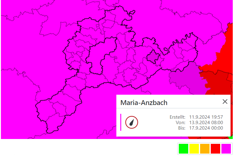 Aktuelle Unwetterinfo